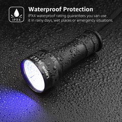 Lepro 51 LEDs UV, localiza escorpiones para mayor tranquilidad nocturna.