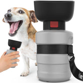Lesotc botella de agua para perros con dispensador y cuenco integrado para salir a pasear.