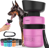 Lesotc botellas de agua para perro portátil, ideal para hidratar durante paseos.