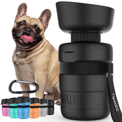 Botella de agua Lesotc para perros, portátil y práctica para paseos.