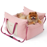 LE SURE Lesure asiento de coche para perro pequeño, crema, comodidad y seguridad en viaje
