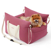 LE SURE asiento para perro pequeño en color rosa, ideal para viajes seguros.