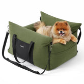 LE SURE asiento elevador para perro pequeño en coche ofrece sujeción estable para viajes seguros.