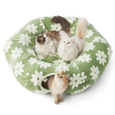 LE SURE cama túnel dona para gato grande, cómodo descanso y juego.