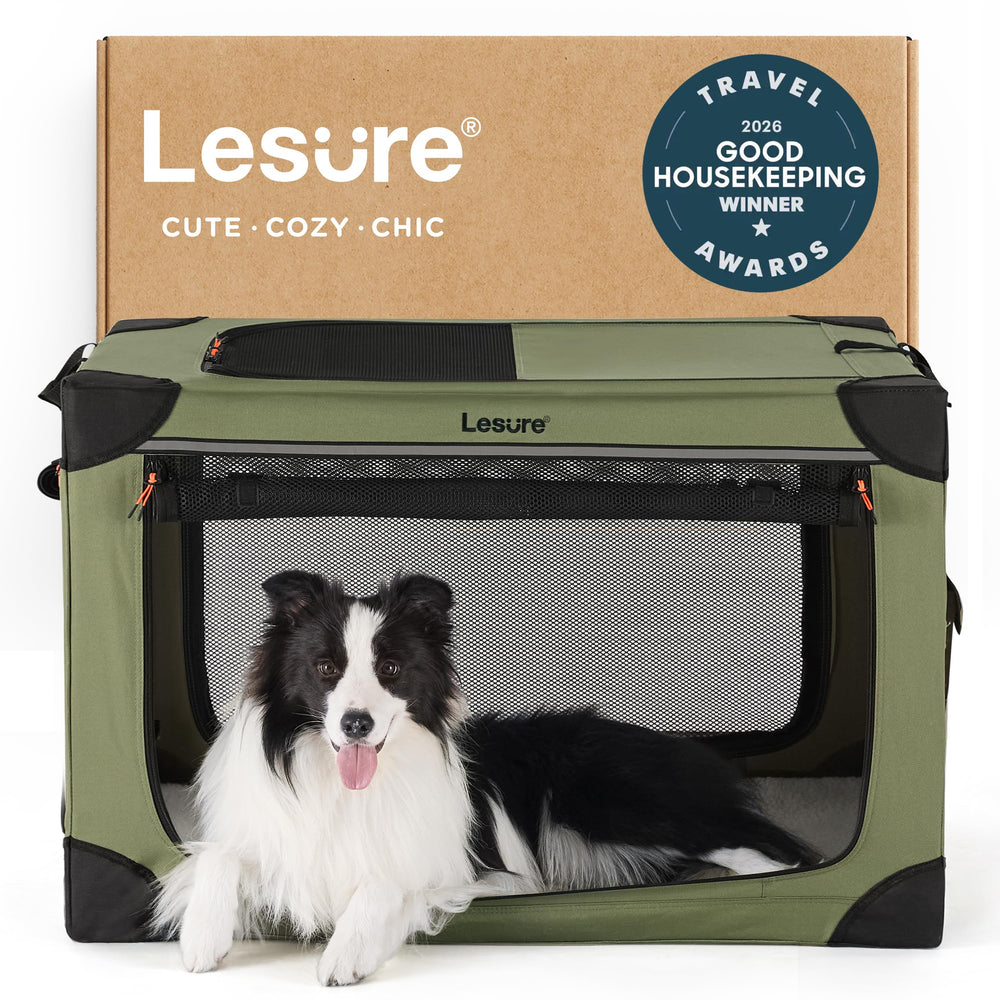 Lesure jaula para perro desplegable 36 pulgadas, ideal para viajes y seguridad.