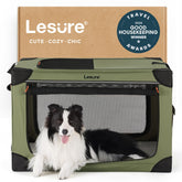 Lesure jaula para perro desplegable 36 pulgadas, ideal para viajes y seguridad.