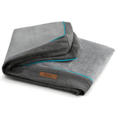 Funda LE SURE XL para cama de perro en franela gris, suave y lavable