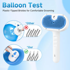 LetsFeed Pet Steam Brush auto-limpieza con un clic para remover pelo
