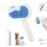 LetsFeed Pet Steam Brush deshedding para perros y gatos, pelo suelto eliminado