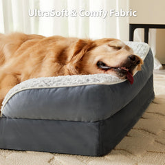 Dimensiones 28x23x6,5 pulgadas para perros medianos, espacio para estirarse.