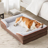LEXTRO cama ortopédica para perros medianos con espuma huevo y apoyo uniforme.