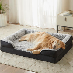 LEXTRO cama para perros ortopédica grande con soporte para articulaciones