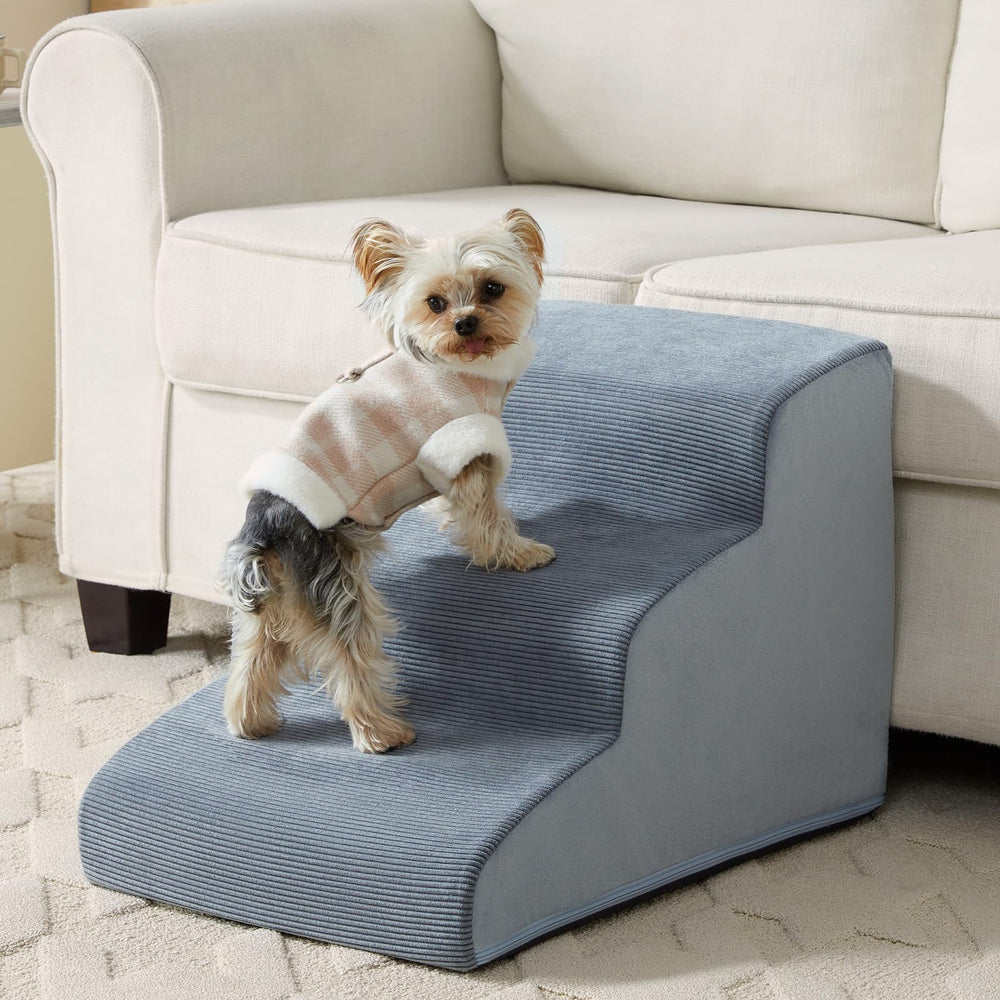 LEXTRO escalera para perros pequeños de tres pasos, subida segura.