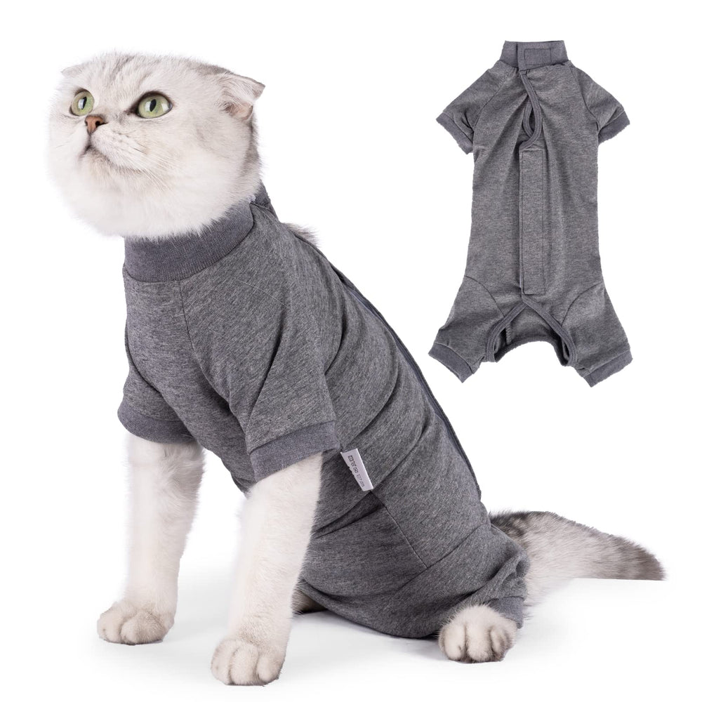 LIANZIMAU traje de recuperación para gato con herida abdominal, protege la herida y reduce molestias.