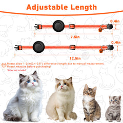 Collar LIEVUIKEN de nylon suave y resistente cuida el pelaje del gato.