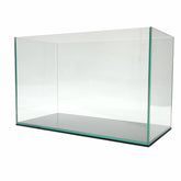 Acuario Lifegard Aquatics de 10 galones con vidrio claro y sin marco para visión nítida.