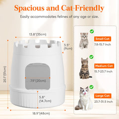 Lifewit castillo-gato diseño castillo: se integra y decora tu sala
