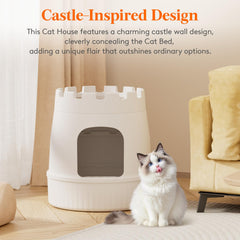 Lifewit castillo-gato entrada baja: acceso fácil para gatos de todas las edades