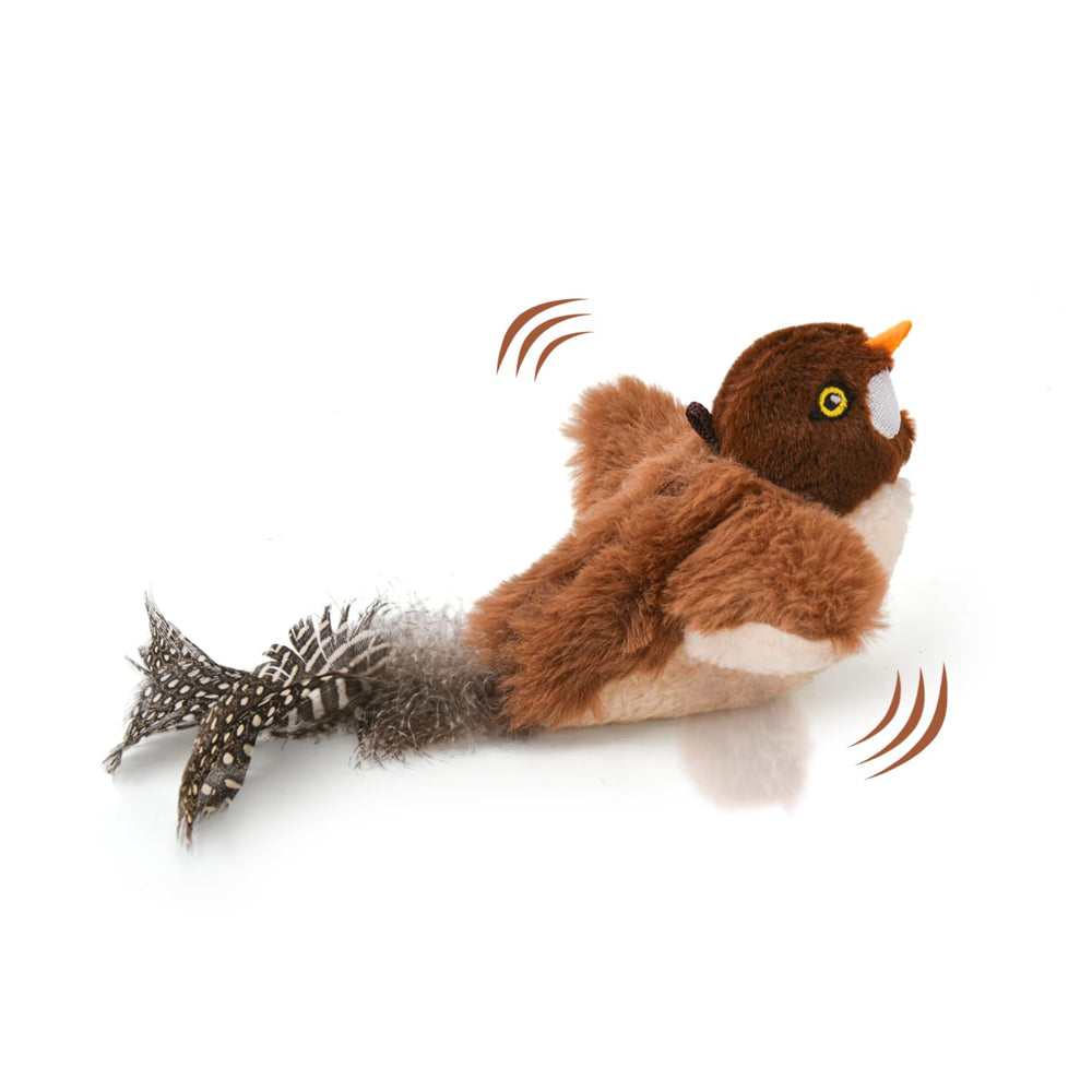 Juguete Liflix para gato con pájaro batiente interactivo que estimula la caza.