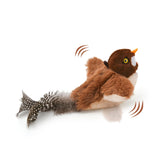Juguete Liflix para gato con pájaro batiente interactivo que estimula la caza.