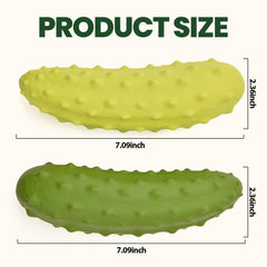 LIFLIX juguete con forma de pepino amarillo para perros y masticación duradera.