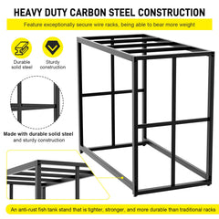 Likeem: dimensiones 36.5x18.5x29.5 pulgadas para 40 galones.
