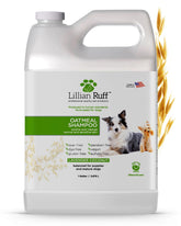 Lillian Ruff Pro fórmula champú para perros, botella con hidratación profunda.