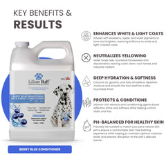 Lillian Ruff PRO Formula Berry Blue tratamiento-diario — suaviza y hidrata el pelaje.
