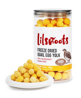 LILSNOOTS frasco hermético con yema de codorniz deshidratada para mantener la frescura