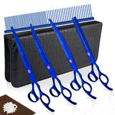 Tijeras Lilys Pet para corte de perros con recubrimiento de titanio, precisión asegurada.