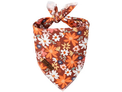 Bandana Lionet Paws para perro con motivo floral Oxalis, ideal para paseos.