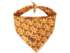 Bandana Lionet Paws triángulo de acción de gracias: estilo festivo y cómodo.