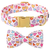 Lionet Paws collar con diseño de corazón blanco para perros pequeños, ideal para fotos.