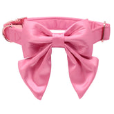 Lionet Paws collar con lazo desmontable para perros medianos, ideal para looks formales.