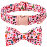 Collar Lionet Paws con lazo navideño, ideal para sesiones festivas.
