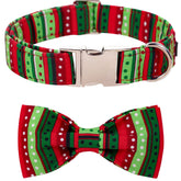 Collar Lionet Paws con lazo navideño para sesiones de fotos.