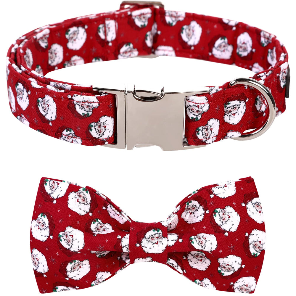 Collar Lionet Paws con lazo navideño para lucir elegante en la foto familiar.
