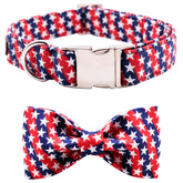 lionet paws collar patriótico con lazo para paseos festivos