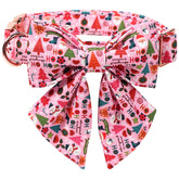 Collar Lionet Paws con lazo marinero para navidad, ajuste cómodo