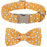 Collar Lionet Paws con pajarita, estilo otoñal para fotos