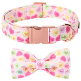 Collar Lionet Paws rosa con corazón, ideal para fotos familiares