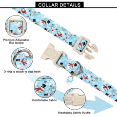 Dije de muñeco de nieve en collar Lionet Paws, detalle festivo