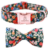 Collar floral Lionheart Glory ajustable para perros, cómodo para uso diario.
