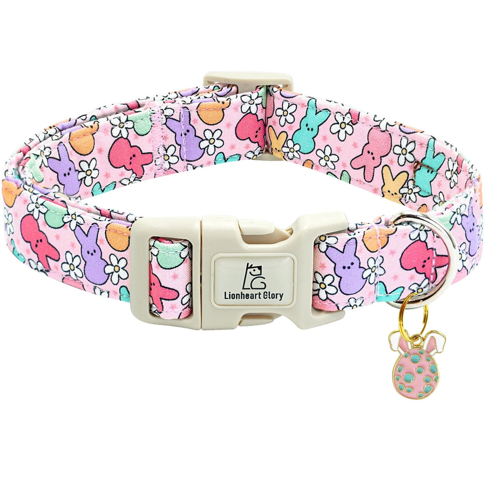 Collar Lionheart Glory con estampado de Pascua, ideal para perros pequeños.