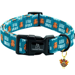 Collar Lionheart Glory con diseño de pavo otoñal para fiestas, cómodo y ligero.