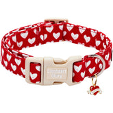 Lionheart Glory collar perro con corazon rojo ajustable, cómodo y duradero para paseos.