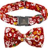 Collar Lionheart glory con lazo rojo Navidad para perros XS, cómodo y seguro.