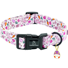 Collar Lionheart Glory para perro con diseño Pascua conejo, suave y cómodo para paseos.