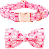Collar Lionheart glory rosa con lazo para perros pequeños, ideal para ocasiones especiales.