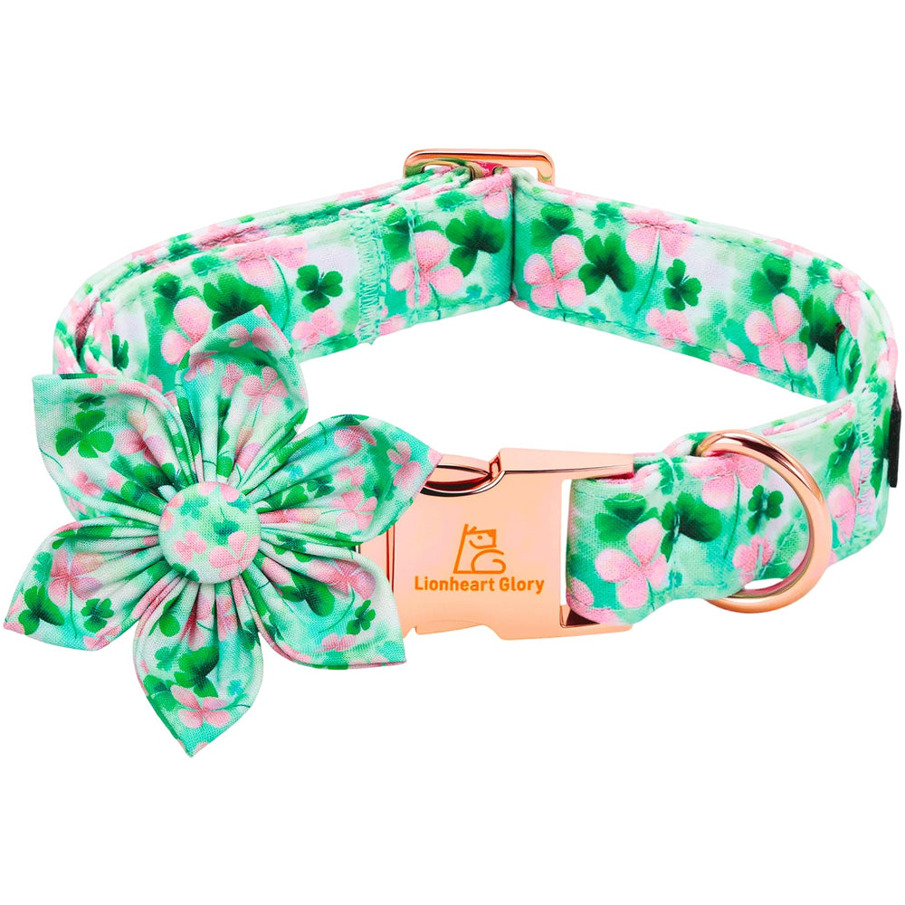 Collar Lionheart glory para san patricio con flor, ideal para eventos